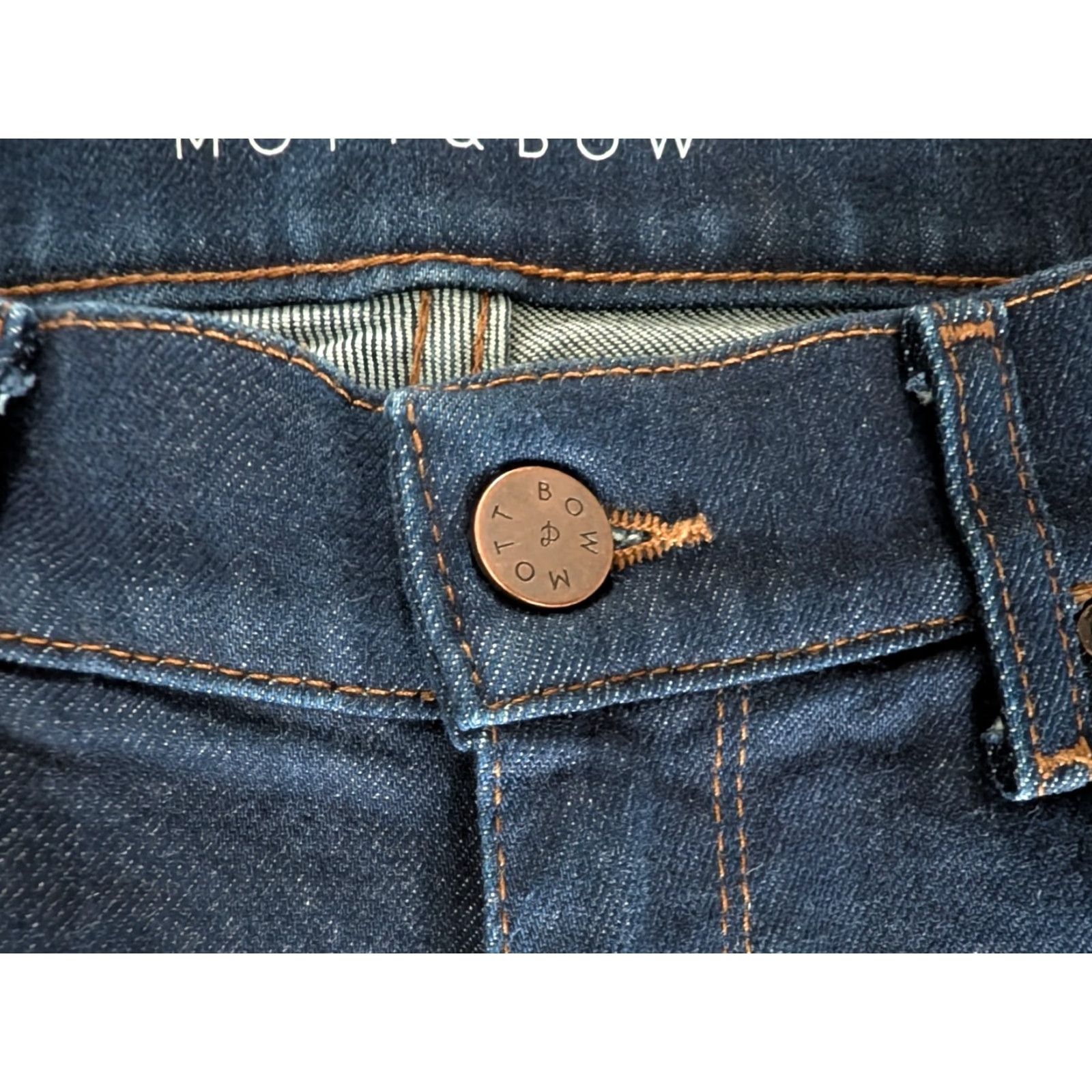 Mott & Bow Mott & Bow Ludlow Boyfriend Jeans Dark Wash Stretch Denim Women’s 28x32 EUC Size 28" / US 6 / IT 42 - 5 Thumbnail