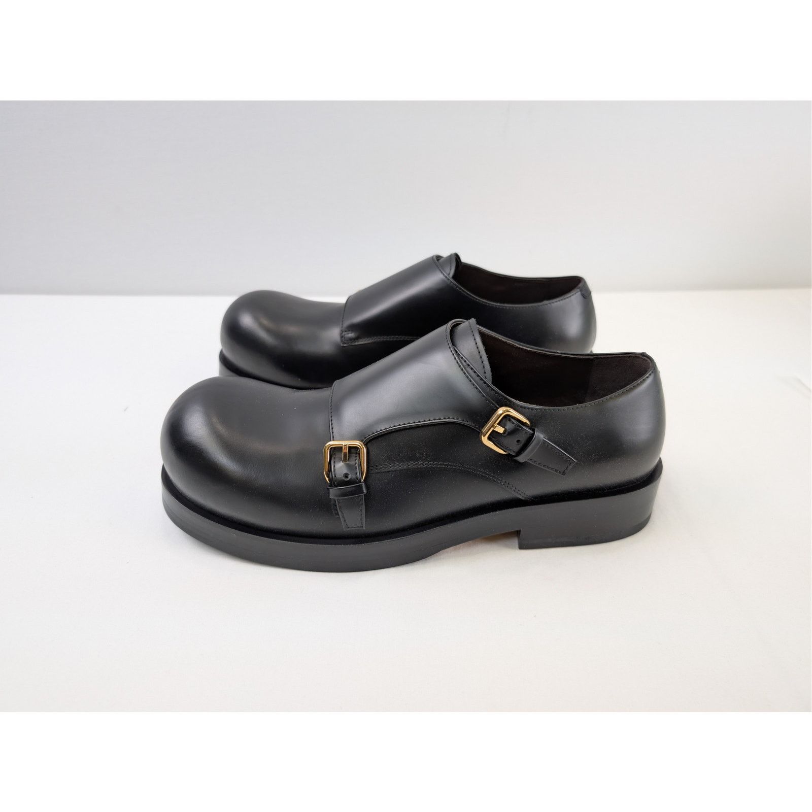Bottega Veneta o1rshd1 Helium Monk Strap Tokyo Brush Calf Boots in Black Size US 10 / EU 43 - 8 Thumbnail