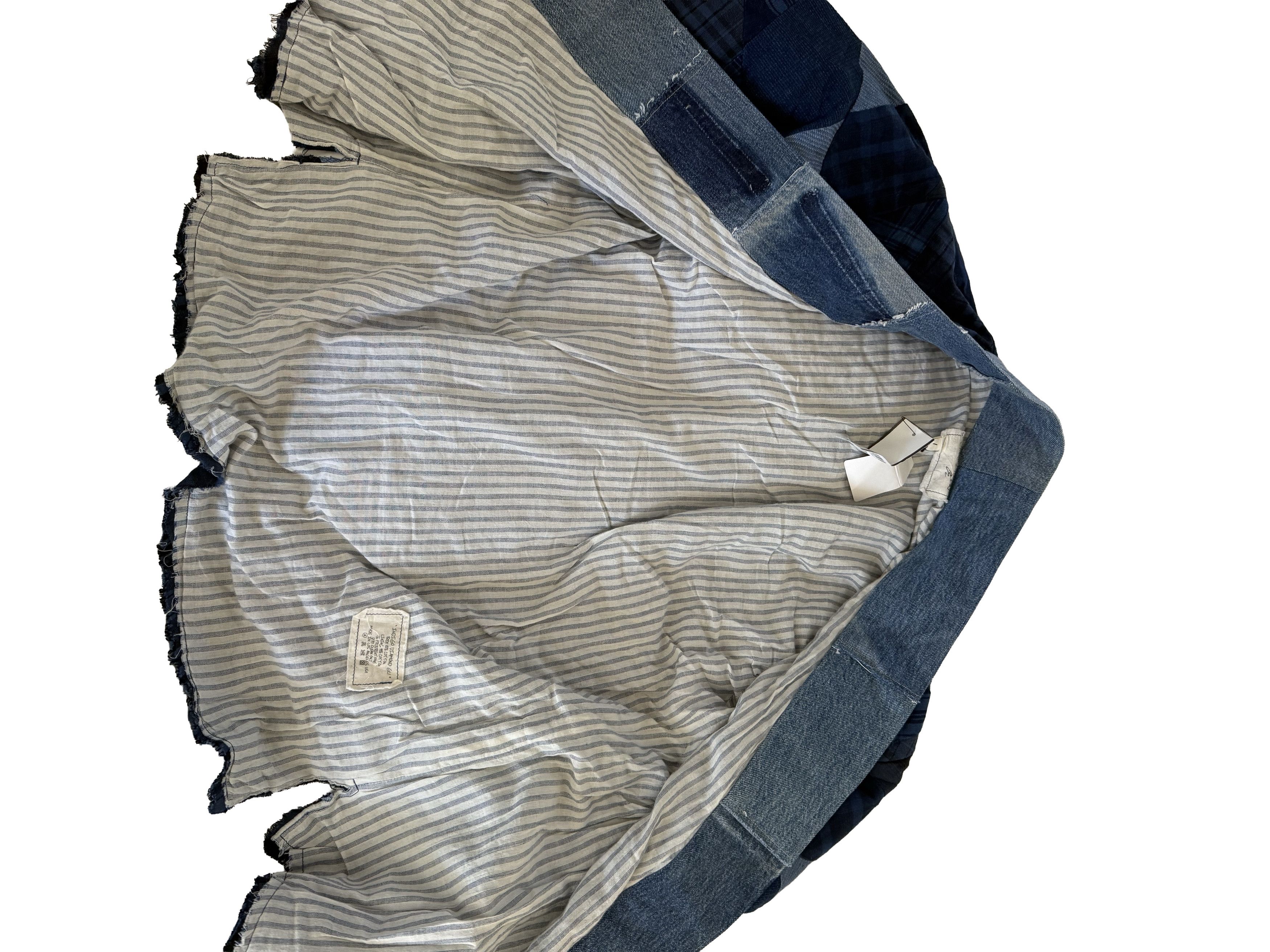 Greg Lauren Patchwork upcycled denim jacket Overshirt Distressed size 1 Size US S / EU 44-46 / 1 - 6 Thumbnail