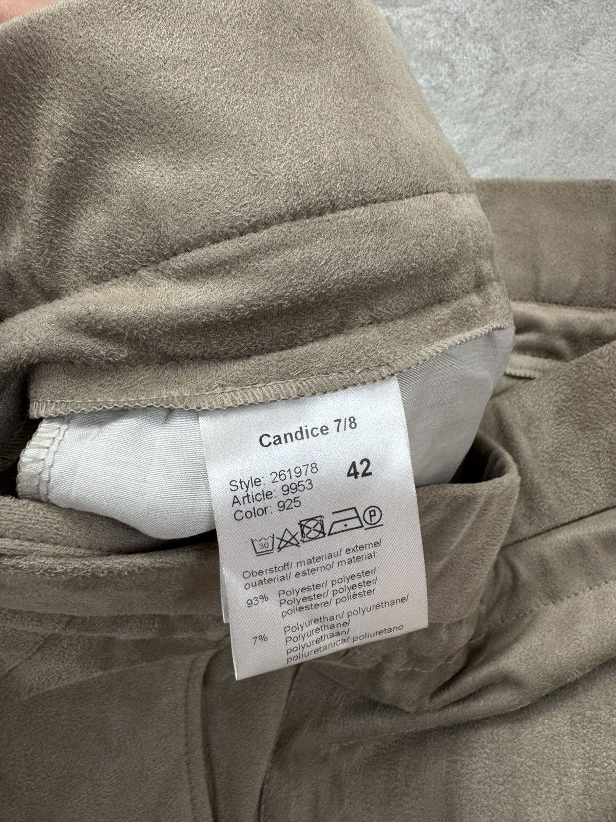 Designer RAFFAELLO ROSSI Candice 7/8 Jogging Beige Pants Womens Size 28" / US 6 / IT 42 - 5 Thumbnail