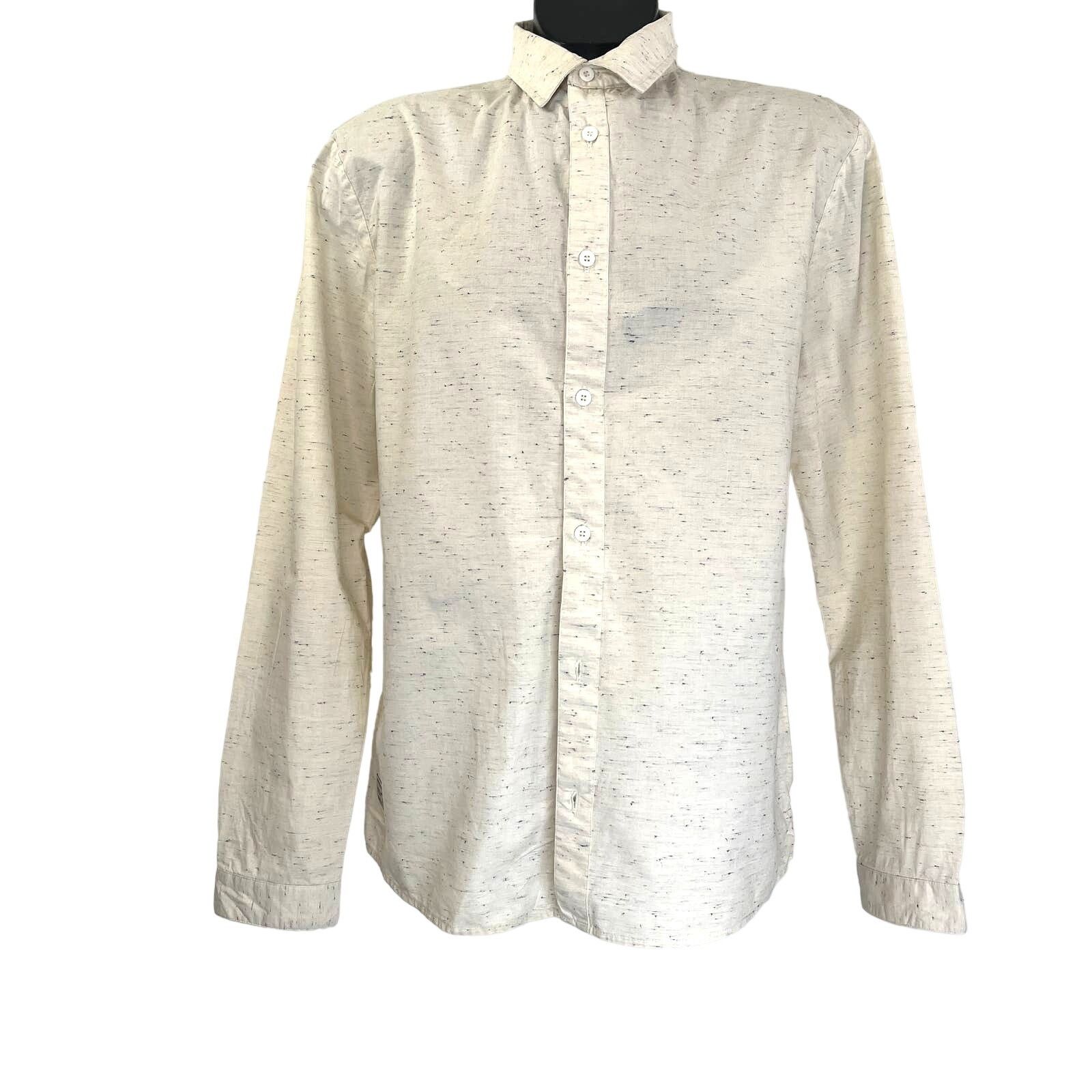 RVLT RVLT Revolution Button Down Shirt Long Sleeve Cream Size US L / EU 52-54 / 3 - 1 Thumbnail