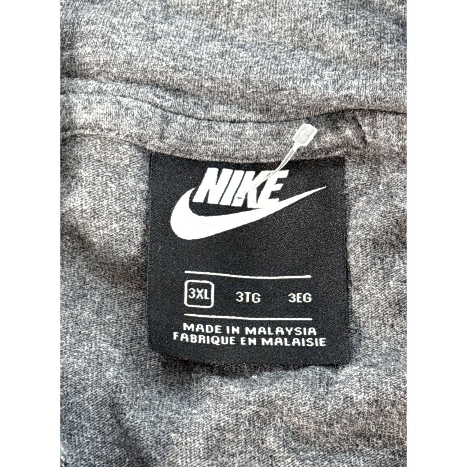 Nike Nike Hoodie Mens 3XL Full Zip Sweatshirt Lightweight Gray Pullover Fleece Zip Size US XXL / EU 58 / 5 - 4 Thumbnail