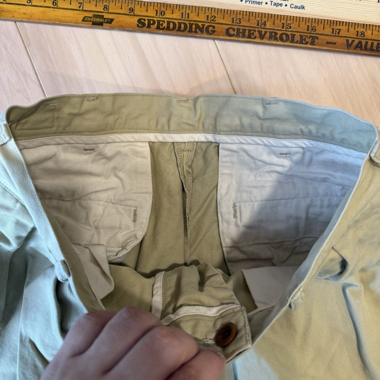 Other Non Stock Pleated Pants Khaki Military Minimalist New York Size US 29 - 5 Thumbnail