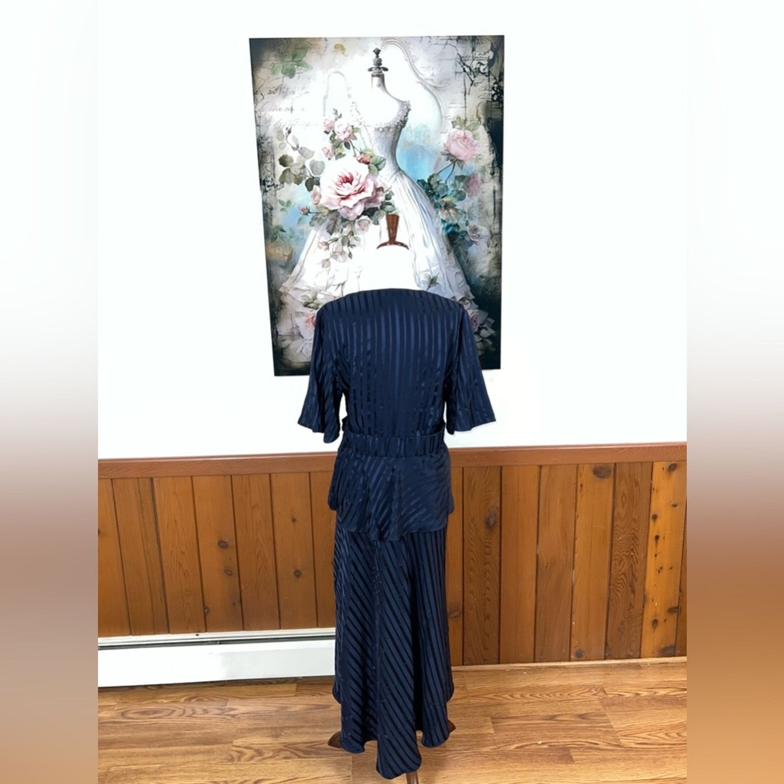 A.L.C. Stunning A.L.C. Avi Silk Shadow Stripe Dress! Size L / US 10 / IT 46 - 3 Thumbnail
