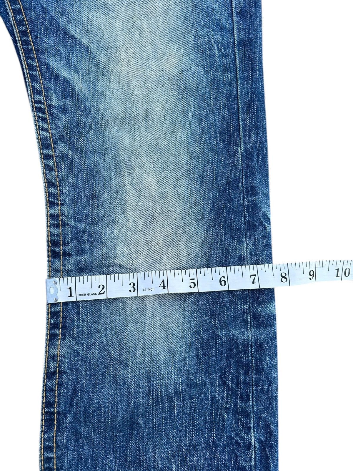 Kapital YOSHITOMO NARA LOLITA Exotic Vintage Distressed Denim Jeans Size US 30 / EU 46 - 17 Thumbnail