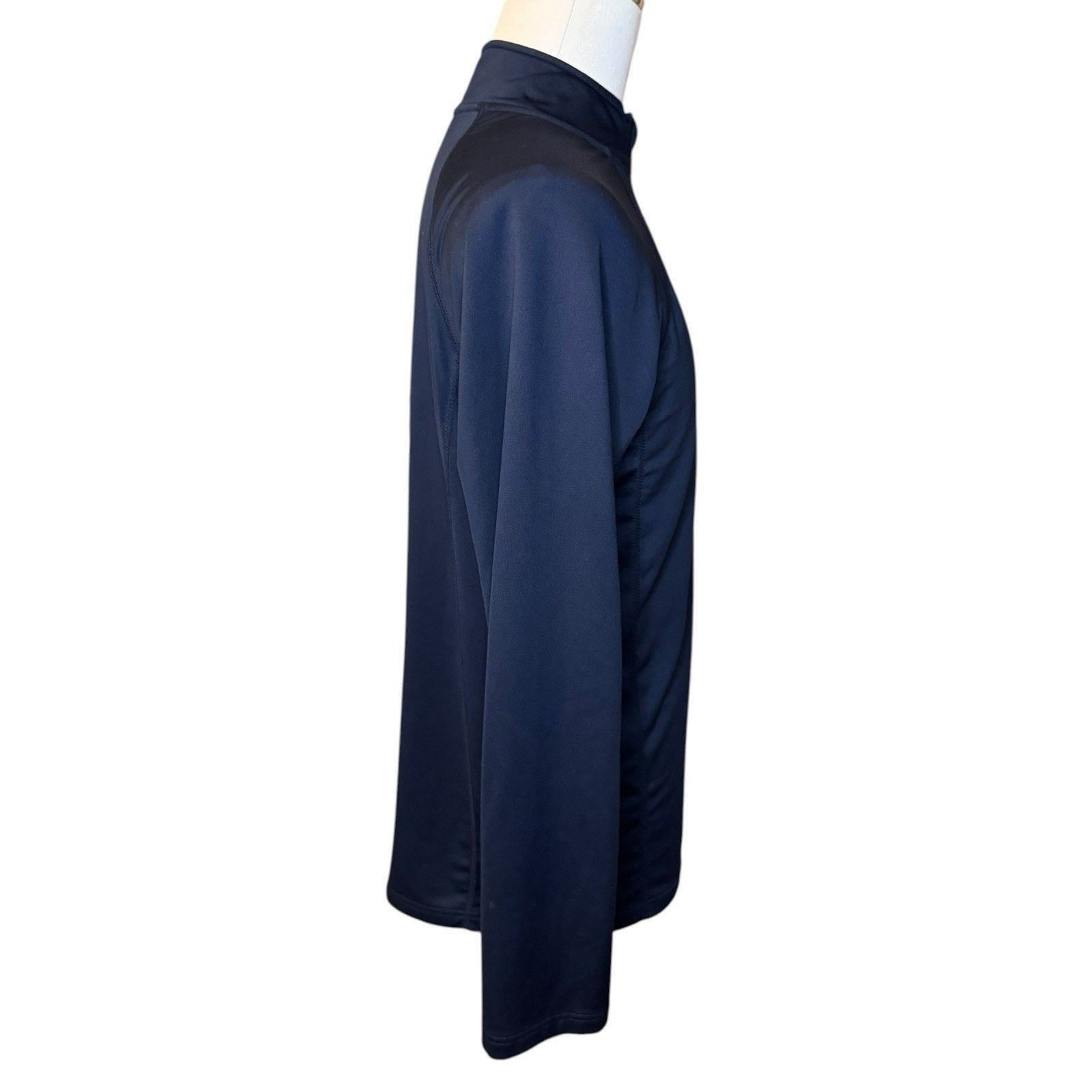 Other Head Tennis Navy Blue Quarter Zip Long Sleeve Pullover Size US L / EU 52-54 / 3 - 7 Thumbnail