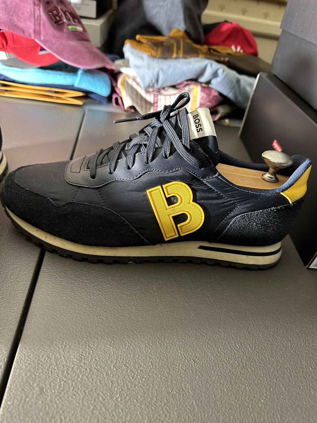 Hugo × Hugo Boss Navy Hugo Boss Bitcoin Runners Sneakers 10 Size US 10 / EU 43 - 4 Thumbnail