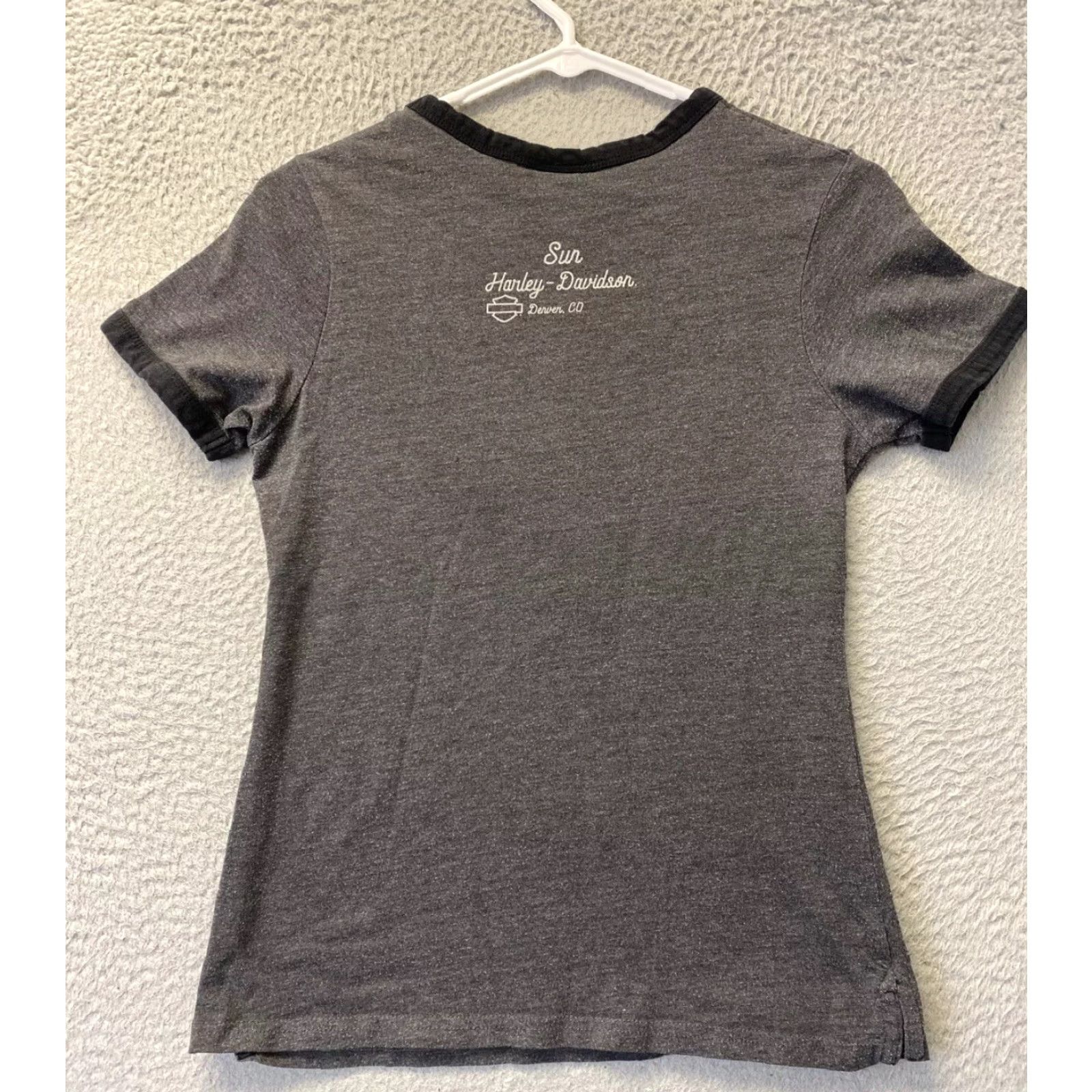 Harley Davidson Harley-Davidson Shirt Womens S Gray Denver Colorado 110-38 100% Cotton Womens Size S / US 4 / IT 40 - 7 Thumbnail