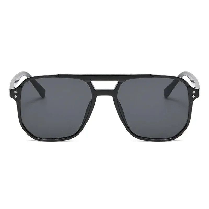 Other Black Gray Square Sunglasses Retro Size ONE SIZE - 2 Thumbnail