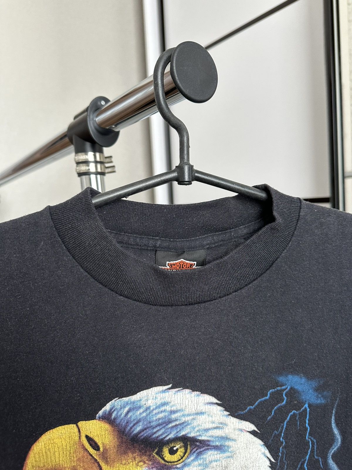 Harley Davidson 1990 Harley Davidson Eagle 3D Emblem Vintage T-Shirt Size US L / EU 52-54 / 3 - 9 Thumbnail