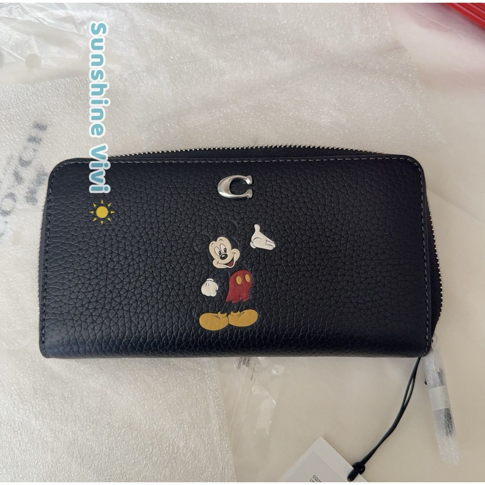 Coach NWT Coach X Disney Mickey Mouse Black Wallet CQ783 Size ONE SIZE - 2 Thumbnail
