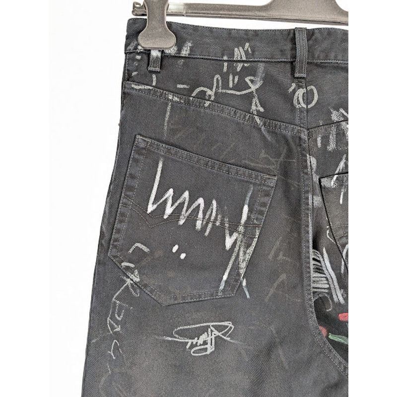 Balenciaga o1rshd1 Q:3 / Baggy Pants / Jeans in Black Size US 30 / EU 46 - 13 Thumbnail