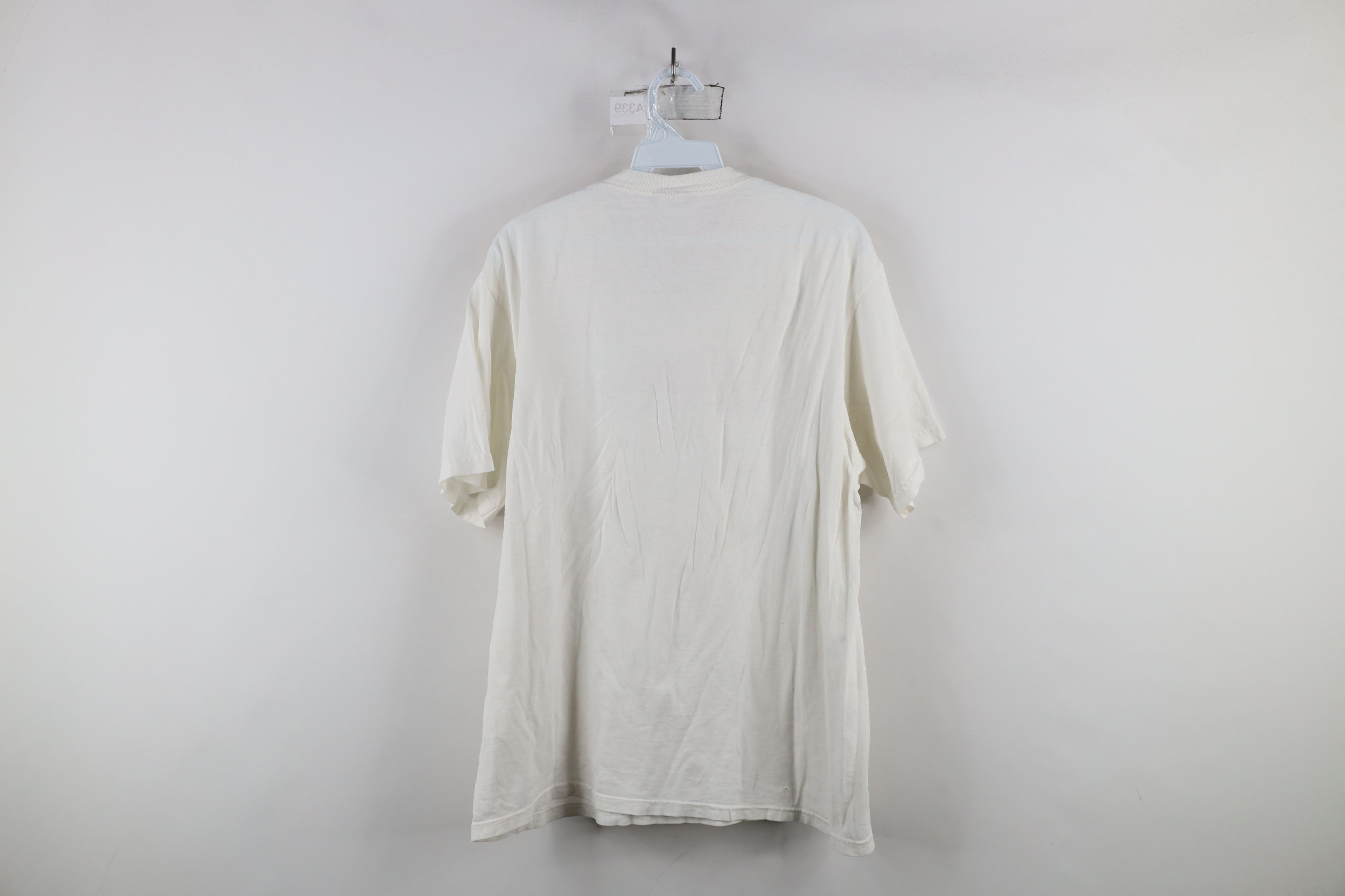 Nike × Vintage Vintage 90s Nike Spell Out Short Sleeve T-Shirt White Size US M / EU 48-50 / 2 - 13 Thumbnail
