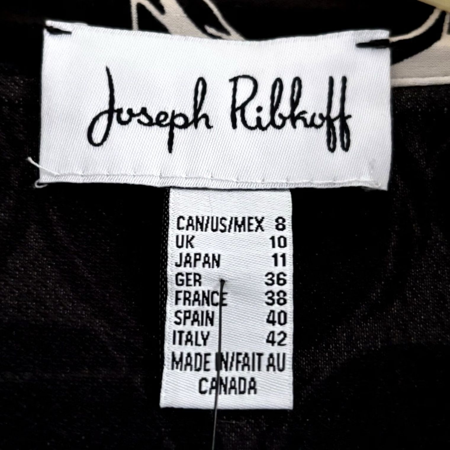 Joseph Ribkoff Joseph Ribkoff Jersey Blazer Jacket Womens UK 10 Black Beige Open Front Circles New With Tags Size L / US 10 / IT 46 - 4 Thumbnail