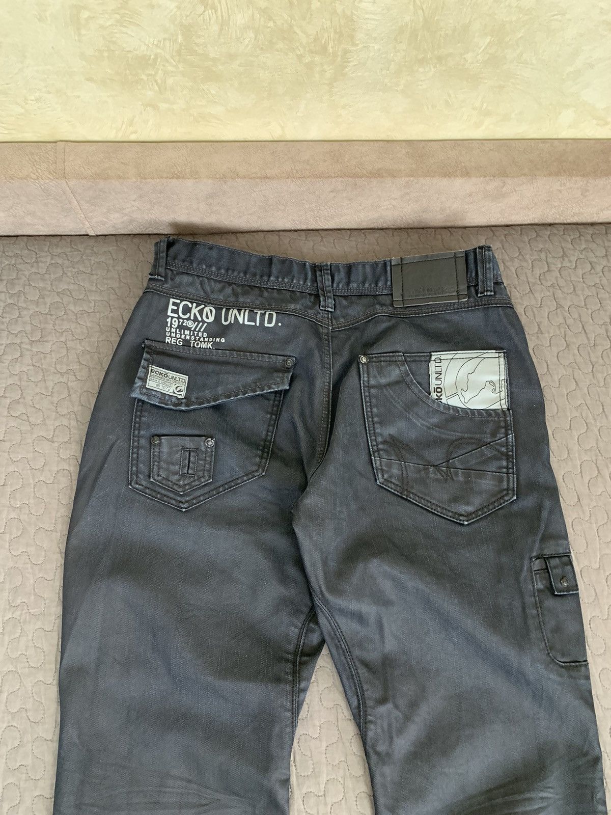 Ecko Unltd. Ecko Unltd. Big Logo Denim Jeans Size US 34 / EU 50 - 16 Thumbnail