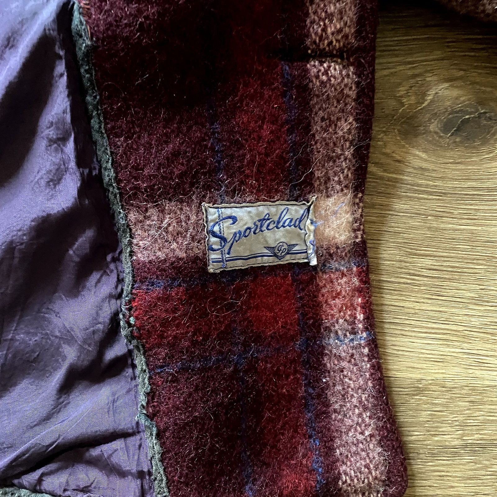 Vintage Vintage 40s/50s Wool Red Plaid Jacket Size US L / EU 52-54 / 3 - 6 Thumbnail