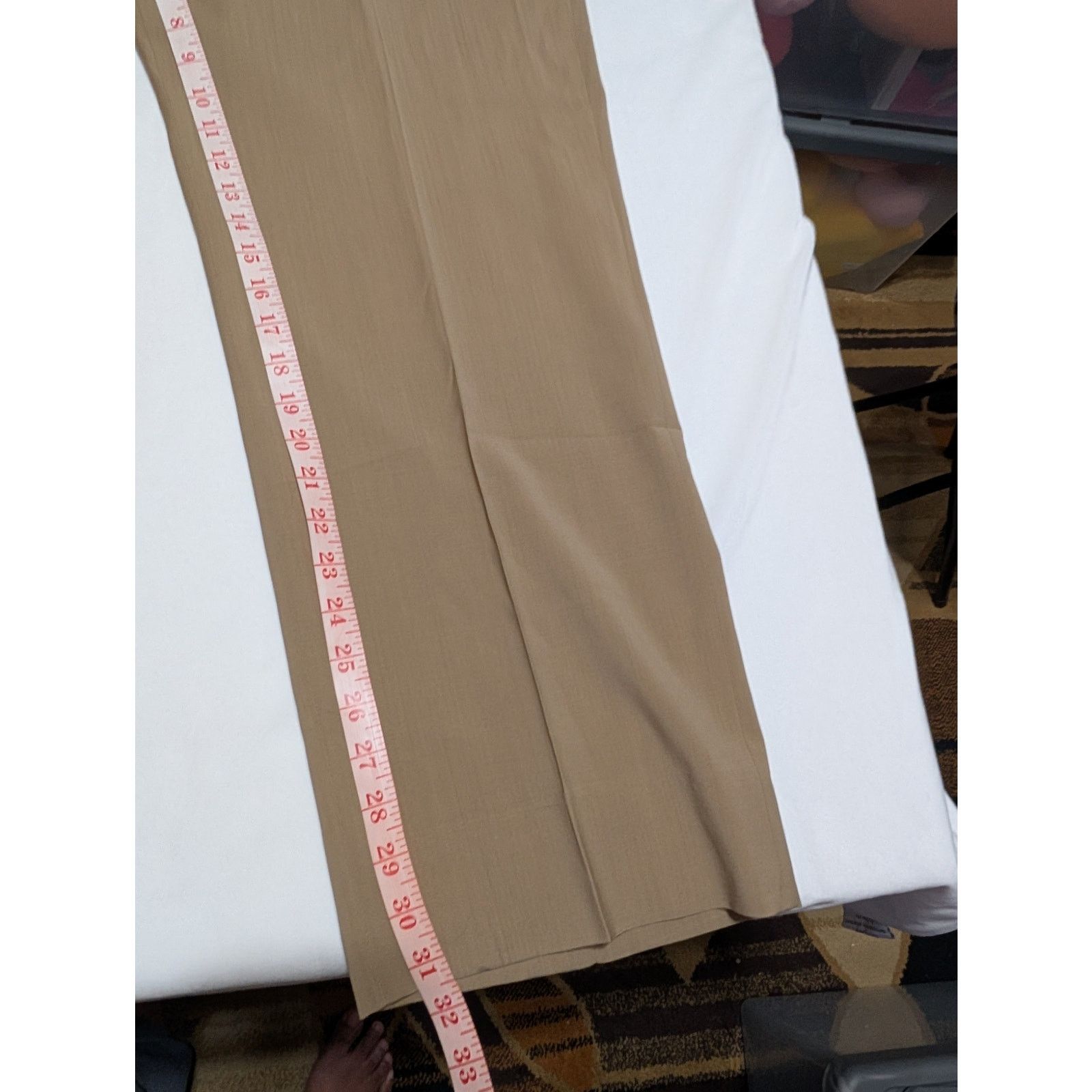 Unknown London Tessuto Marzotto 100% Wool pants Made In Italy Khaki Pants Size US 44 / EU 60 - 6 Thumbnail