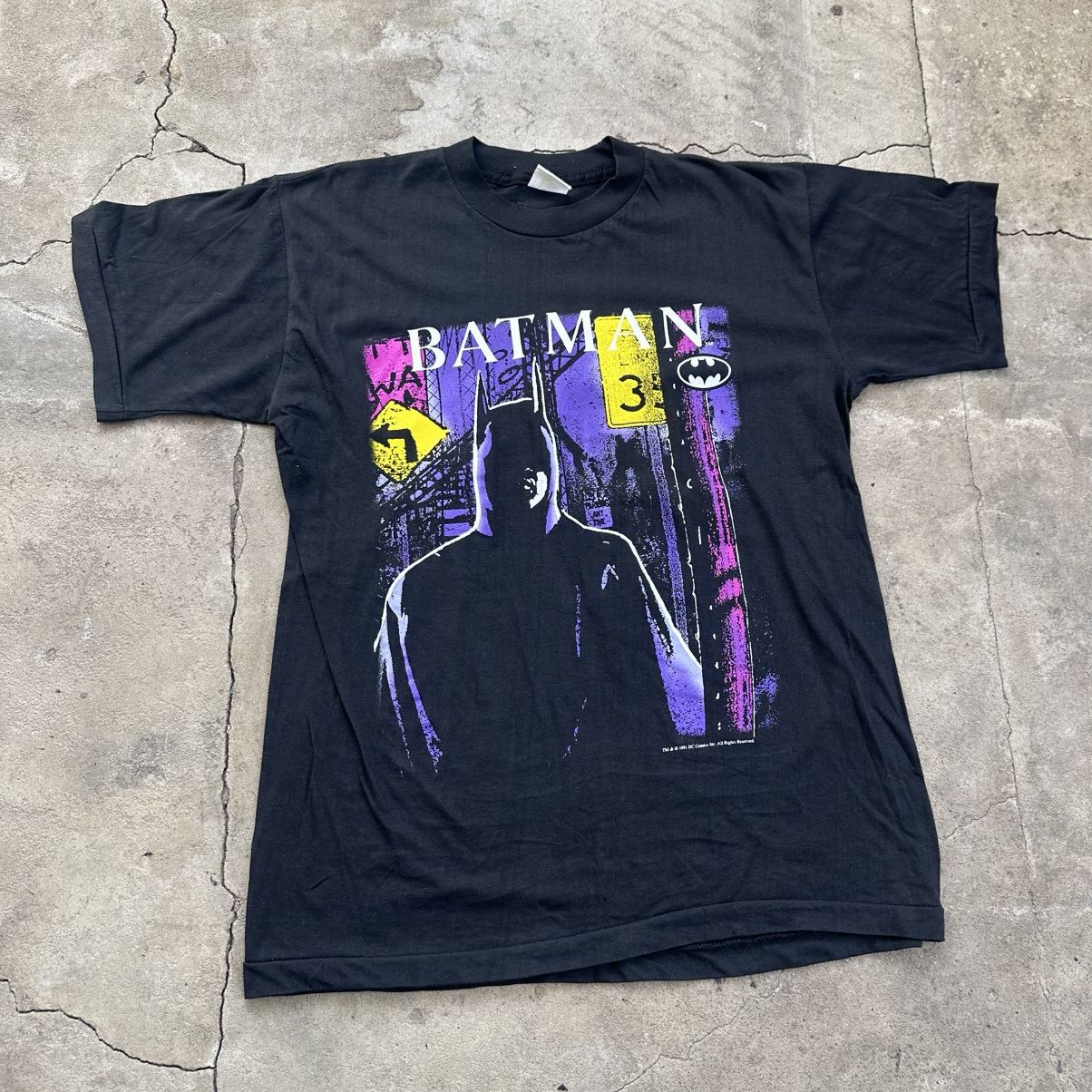 DC Comics Vintage 1996 Batman Forever Logo T-shirt Faded Size US M / EU 48-50 / 2 - 3 Thumbnail