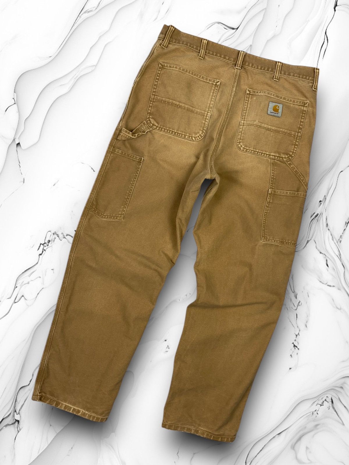 Carhartt Wip × Vintage Vintage Carhartt Single Knee Distressed Denim Work Pants Size US 34 / EU 50 - 1 Thumbnail