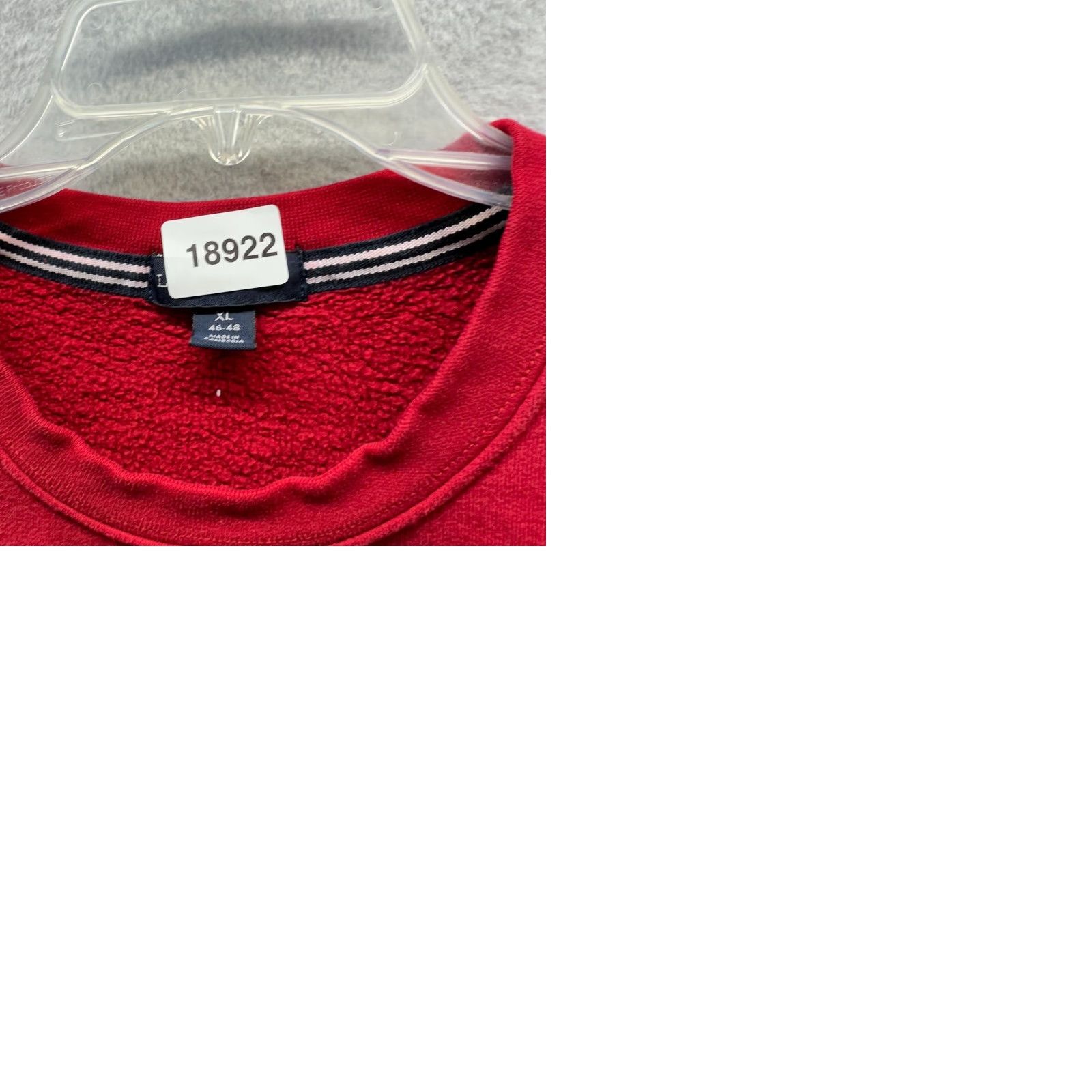 Lands' End VINTAGE Lands End Sweater Crew Neck Adult XL Red Pullover Fleece Cotton Polyester Mens USA US? Size US XL / EU 56 / 4 - 9 Thumbnail