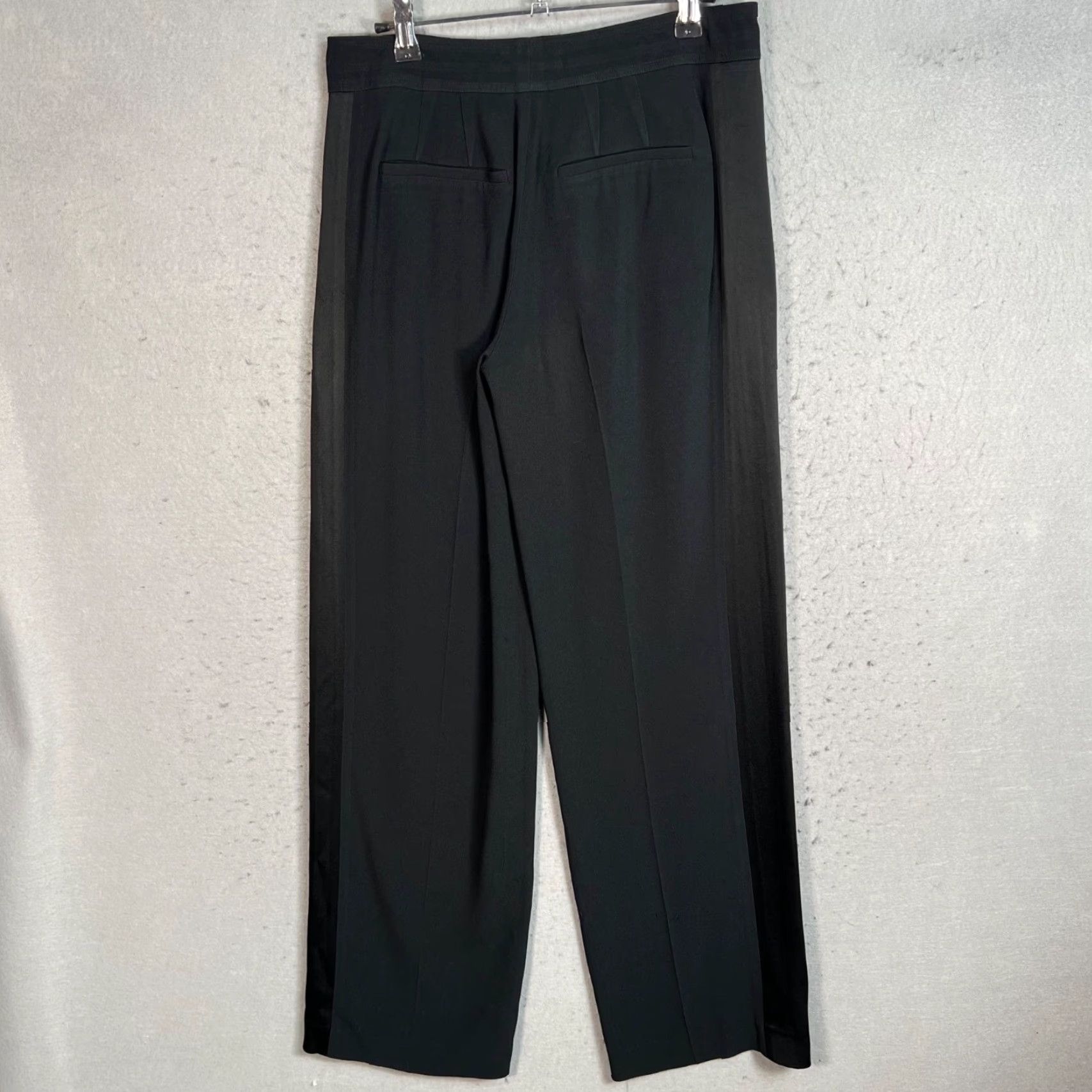 Club Monaco Club Monaco Women's Dress Pants Black Wide-Leg Size 2 Acetate/Viscose Size 26" / US 2 / IT 38 - 2 Thumbnail