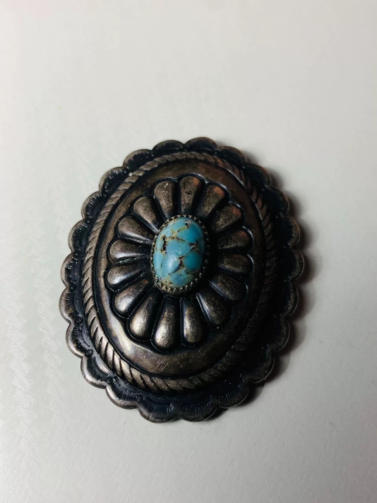 Other Navajo Silver Turquoise Buckle Size ONE SIZE - 1 Thumbnail