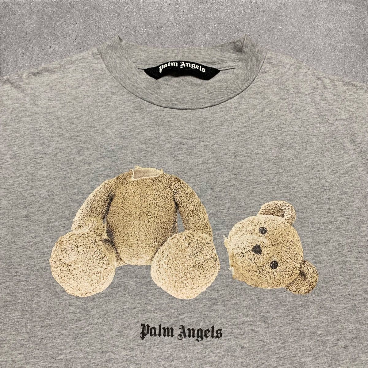 Palm Angels Palm Angels XL Classic Bear Grey Tee Size US XL / EU 56 / 4 - 3 Thumbnail