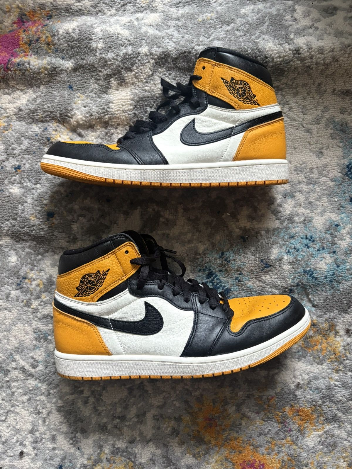 Air Jordan Retro 1 Taxi Yellow Toe size 11.5