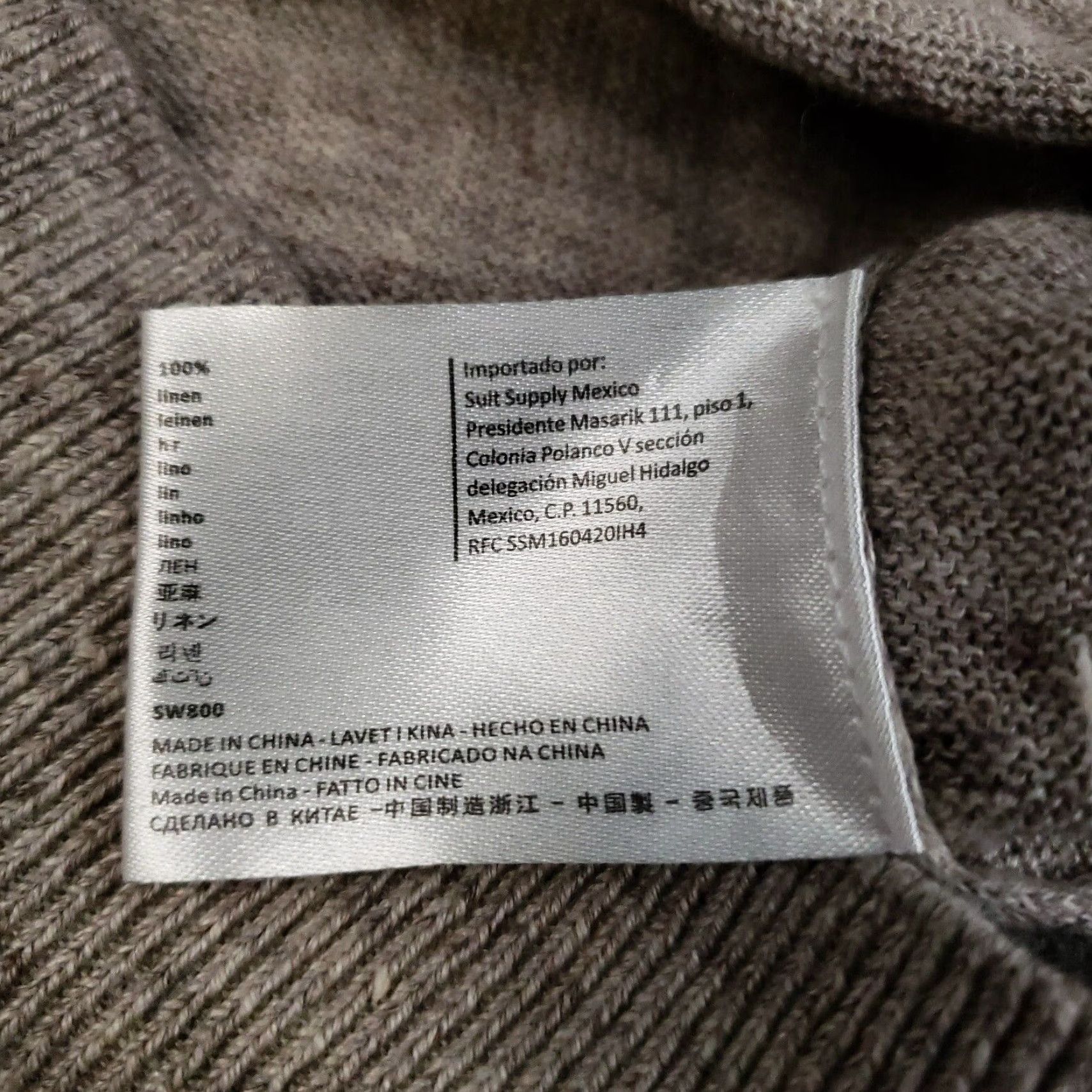 Suitsupply Suitsupply Cardigan Sweater Women 2XL Brown Linen Button Front Lightweight Casual Mens Size XXL / US 16-18 / IT 52-54 - 6 Thumbnail