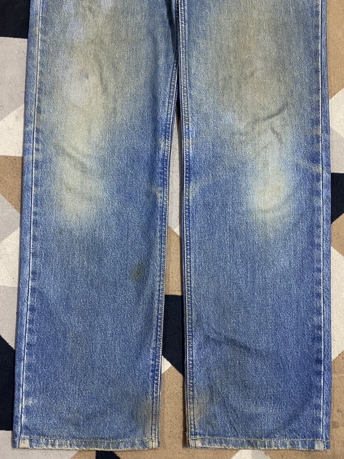 Lee Vintage Lee Mud Wash Distressed Loose Jeans Size US 33 - 5 Thumbnail