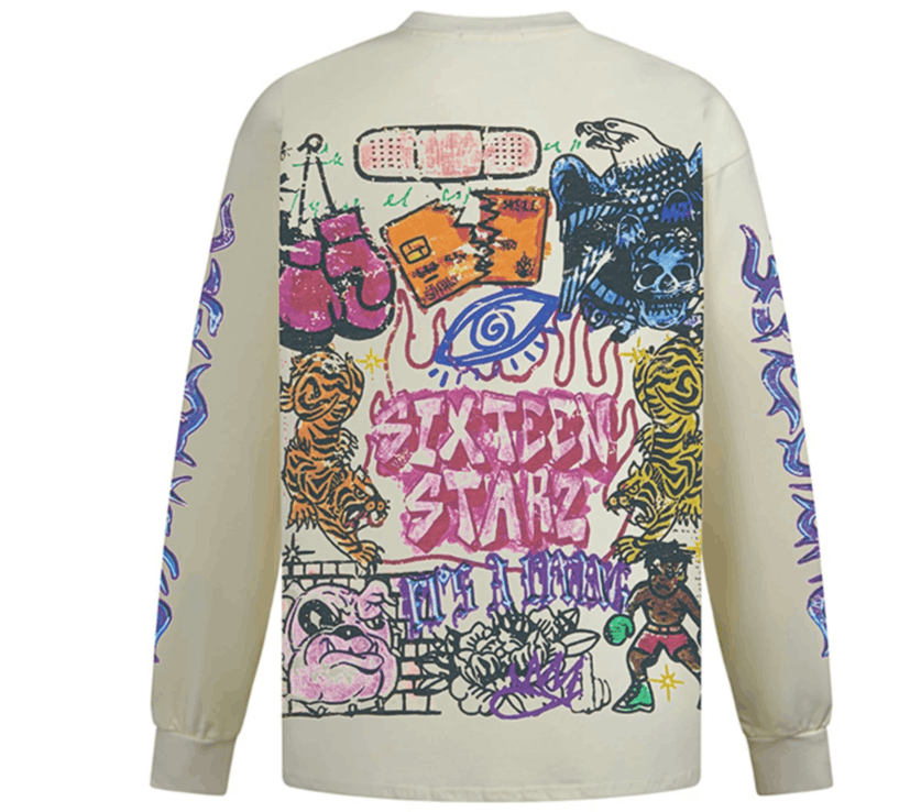 Japanese Brand Hip Hop Tshirts Long Sleeve Size US XL / EU 56 / 4 - 2 Thumbnail