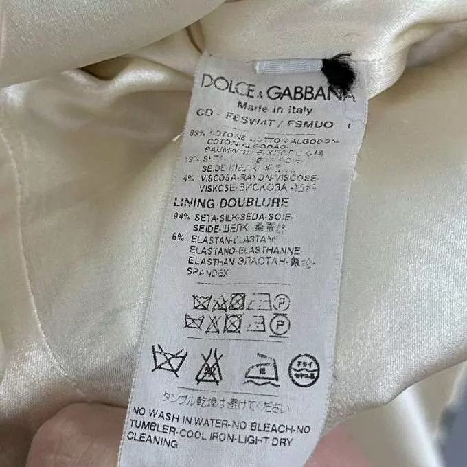 Dolce & Gabbana DG Women's Sleeveless Black & White Rose Relief Dress Size ONE SIZE - 5 Thumbnail