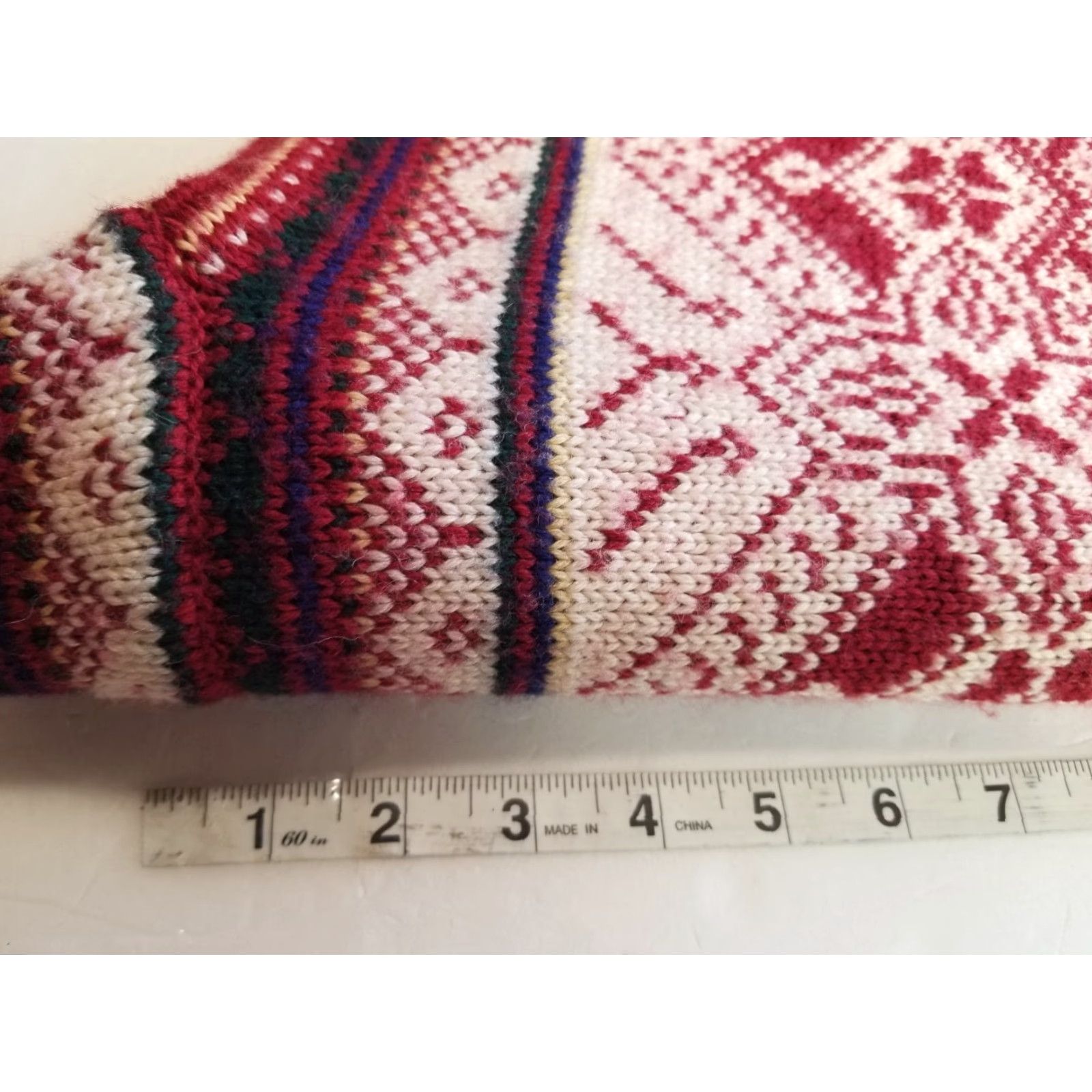 Vintage VINTAGE Appleseed's Sweater 1/4 Zip Red Women S Crew Neck Long Sleeve Fair Isle 90s Pullover Size S / US 4 / IT 40 - 5 Thumbnail