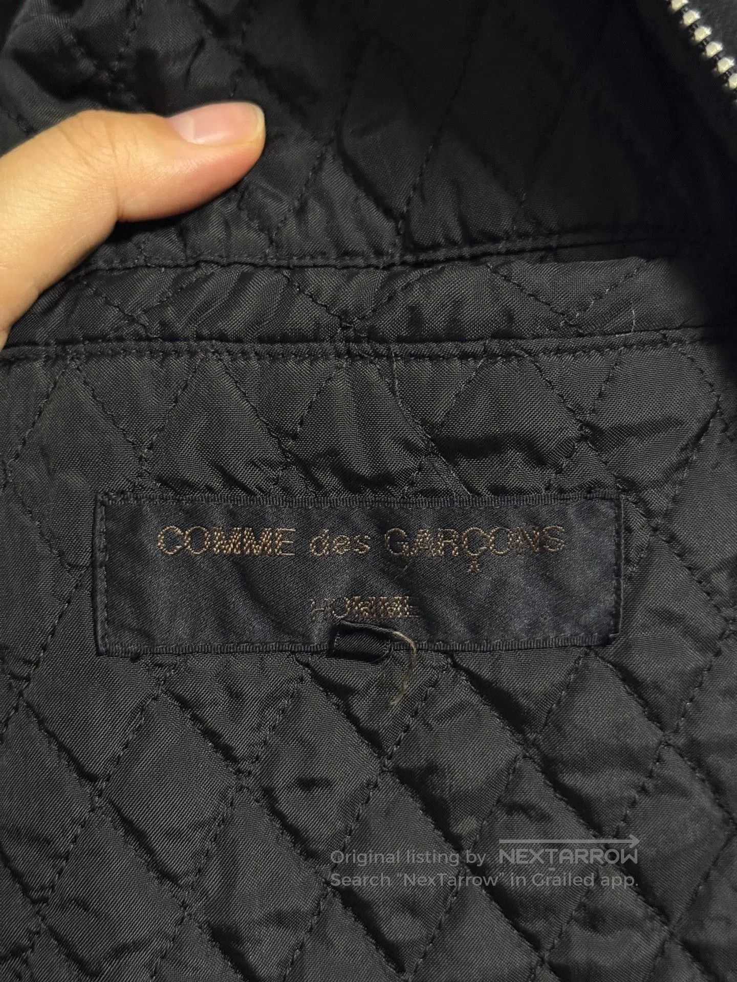 Comme des Garcons CDG 1996AW Patent Collar Wool Coat Jacket. Size US M / EU 48-50 / 2 - 3 Thumbnail