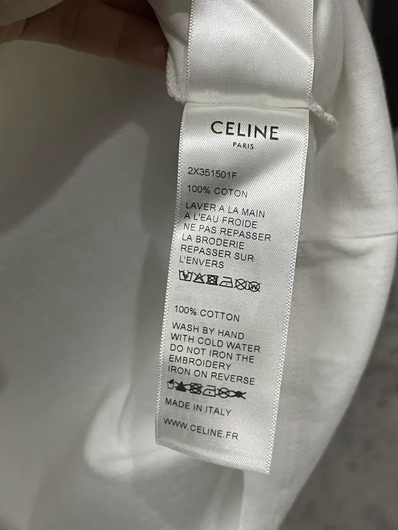 Celine Celine Short Sleeve TShirt with Gold Details Size US M / EU 48-50 / 2 - 8 Thumbnail