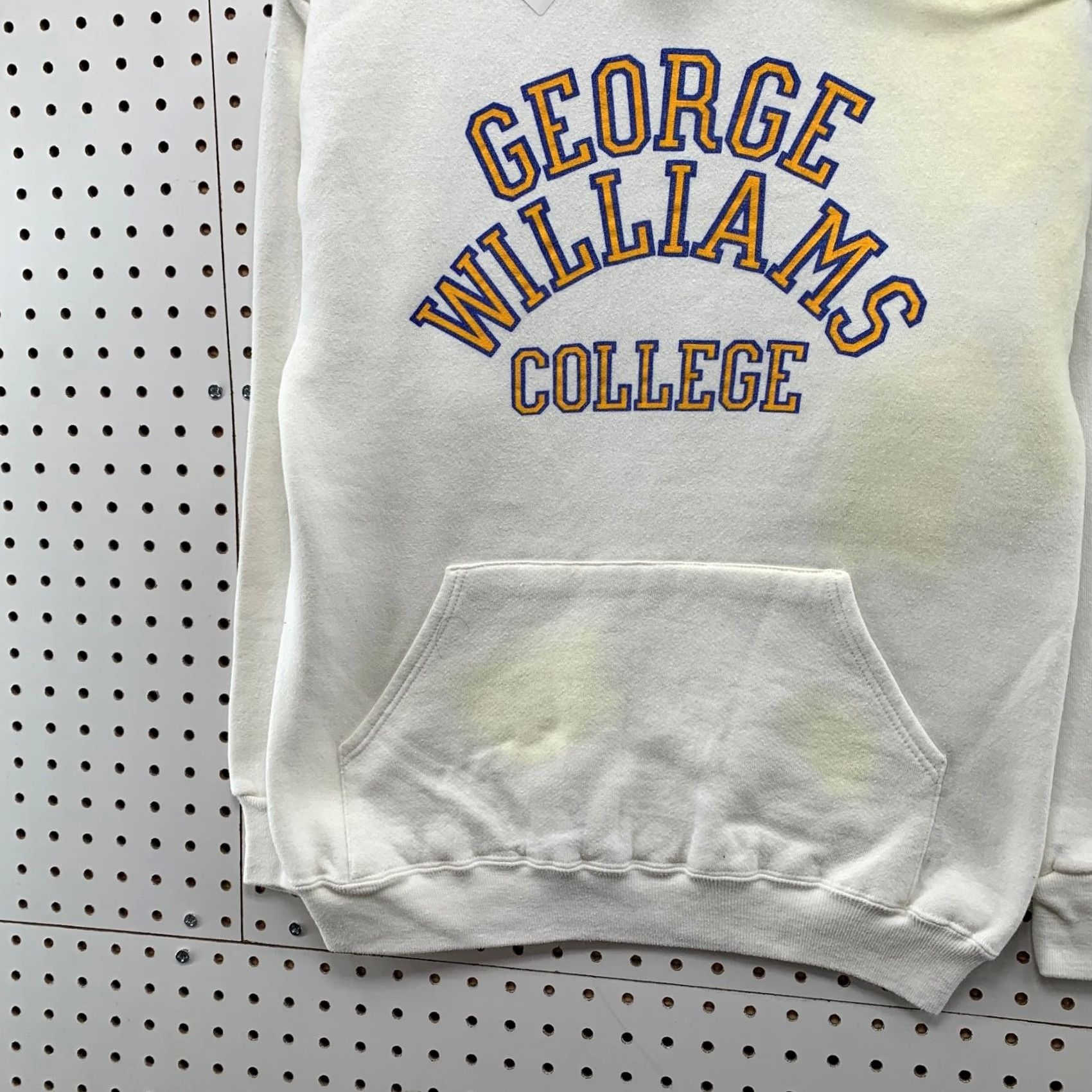 George VINTAGE George Williams College Hoodie Sweatshirt Men M 80s Collegiate Pacific Size US M / EU 48-50 / 2 - 5 Thumbnail