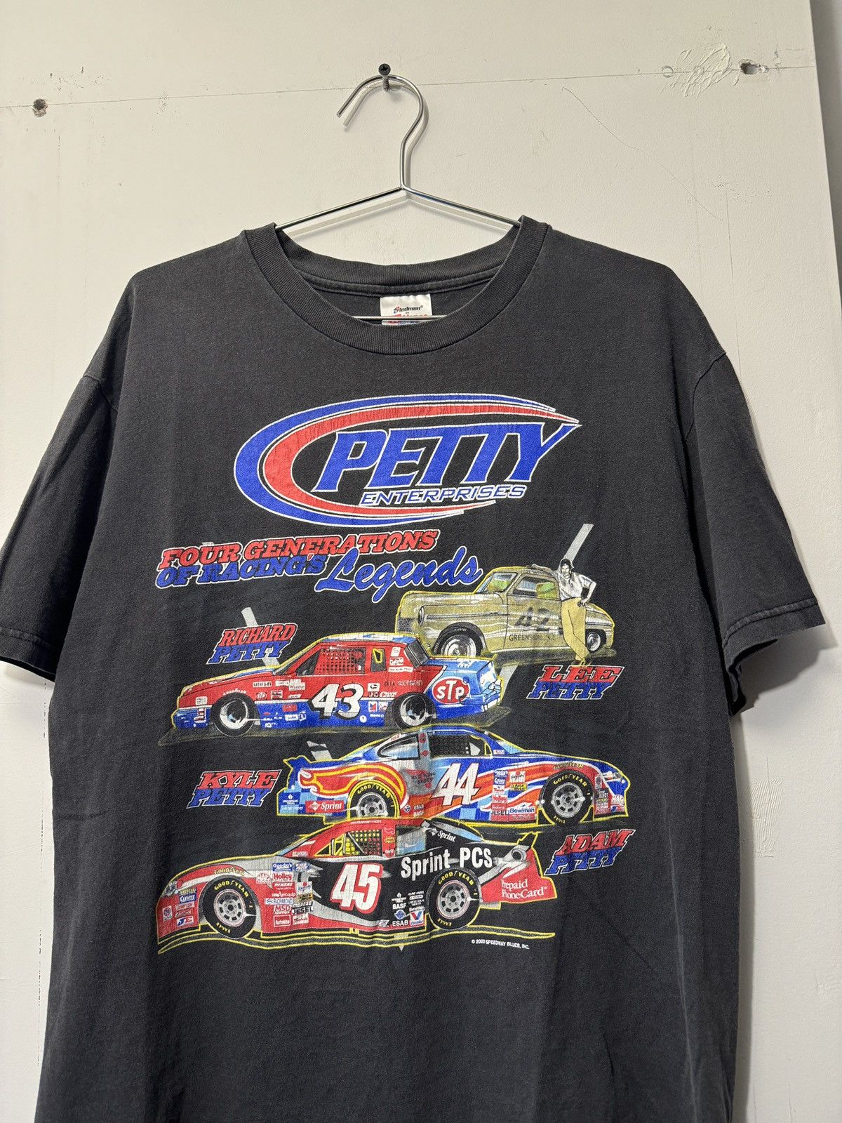 Vintage Nascar Racing Shirt Faded Thrashed ERD Grunge Size US L / EU 52-54 / 3 - 3 Thumbnail