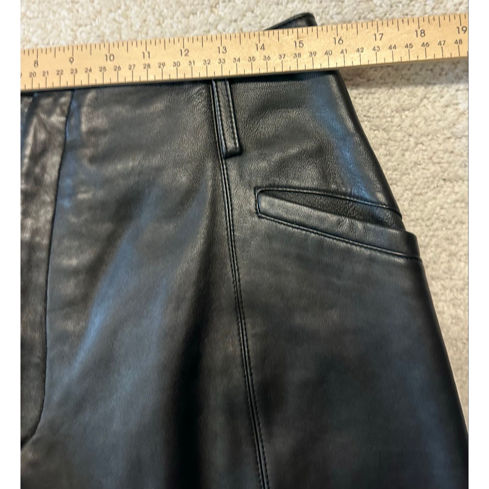 Other Vintage Womens Leather Baggie Pants Size 14 Size 36" / US 14 / IT 50 - 4 Thumbnail