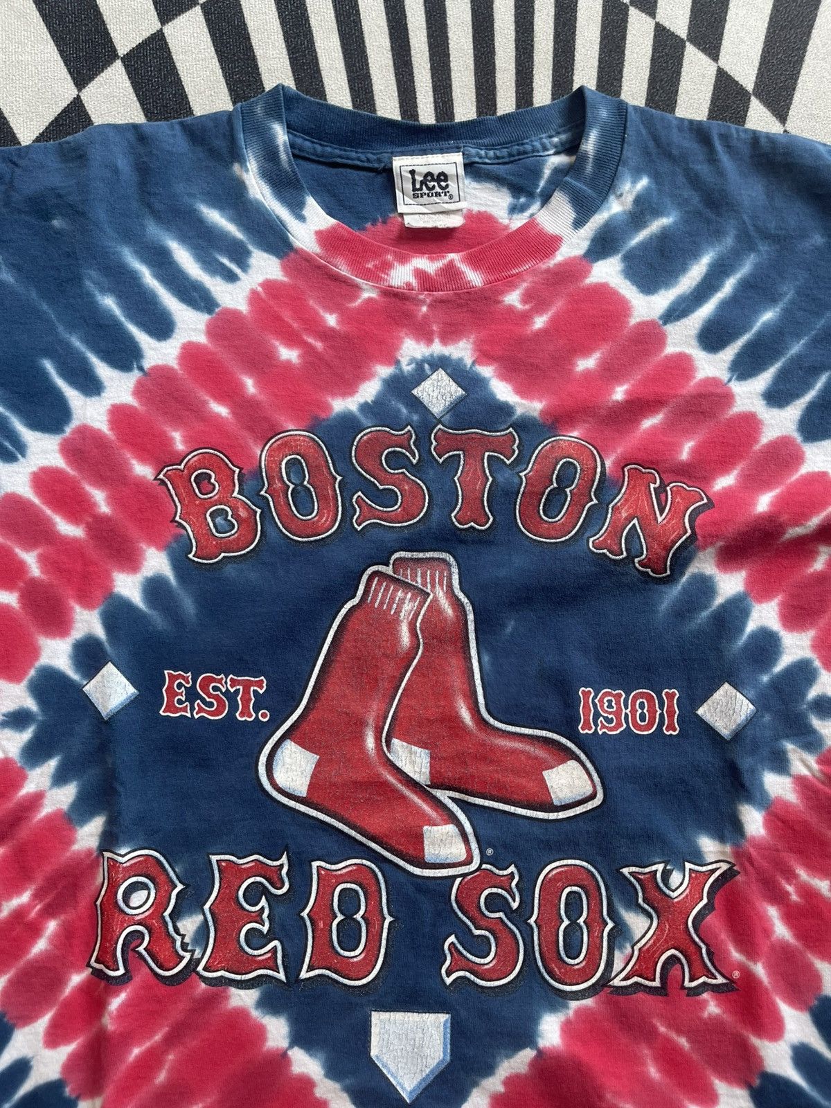 MLB Vintage 90s Lee Sport Boston Red Sox Tie-Dye T-Shirt Size L Size US L / EU 52-54 / 3 - 3 Thumbnail