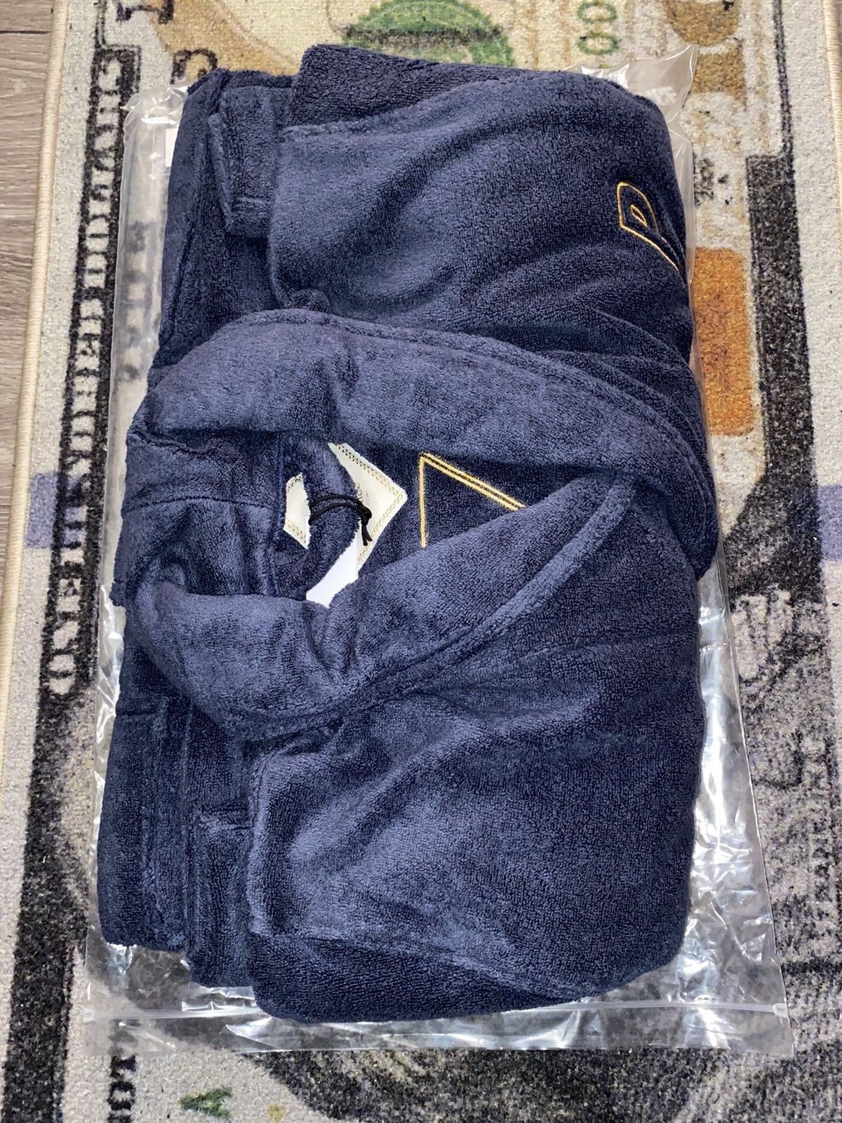 image of Palace Tri-Ferg Bathrobe Navy, Men's