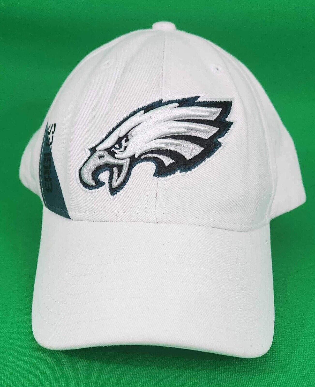 NFL Philadelphia Eagles White Adjustable Cap Size ONE SIZE - 1 Thumbnail