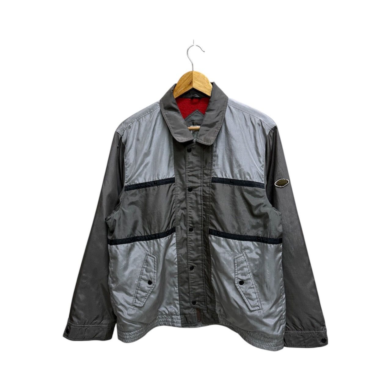 Full Count & Co. Full count by Mar-Medi grey and silver paneled nylon jacket Size US M / EU 48-50 / 2 - 1 Thumbnail