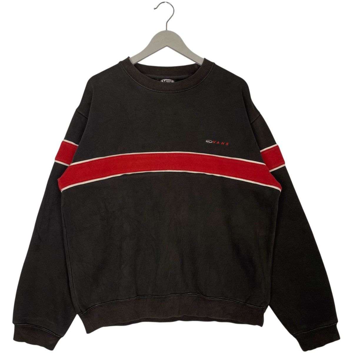 Vintage Vintage Vans Embroidered Sweatshirt Crewneck Black Size L Size US M / EU 48-50 / 2 - 1 Thumbnail