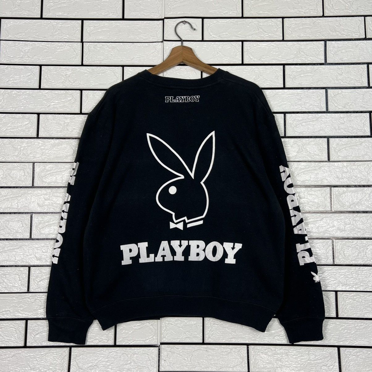 Playboy Vintage PLAYBOY Big Logo Crewneck Sweatshirt #4091-C186 Size US L / EU 52-54 / 3 - 1 Thumbnail