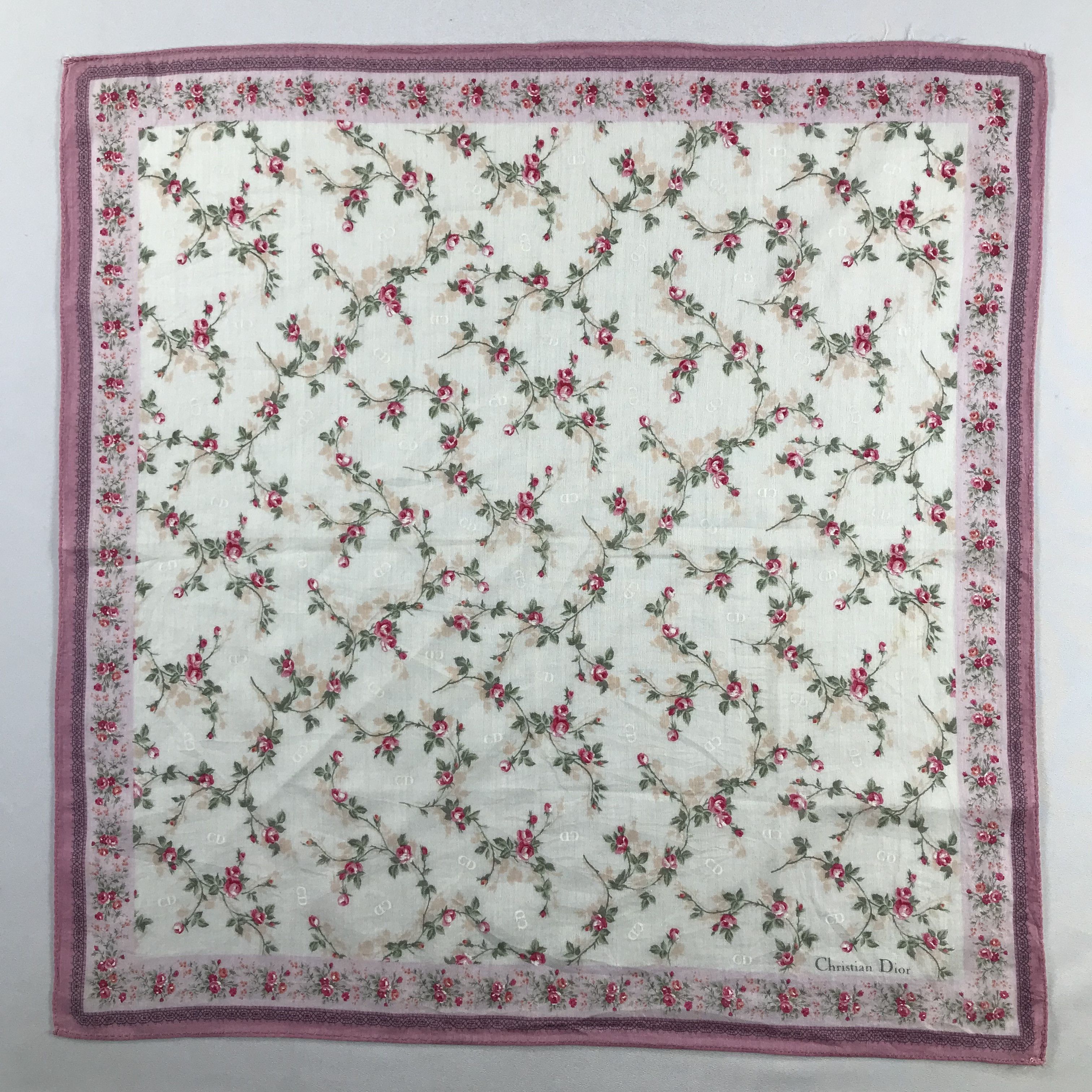 Vintage ChriSTIan Dior Handkerchief / Bandana / Neckerchief C588 Size ONE SIZE - 3 Thumbnail