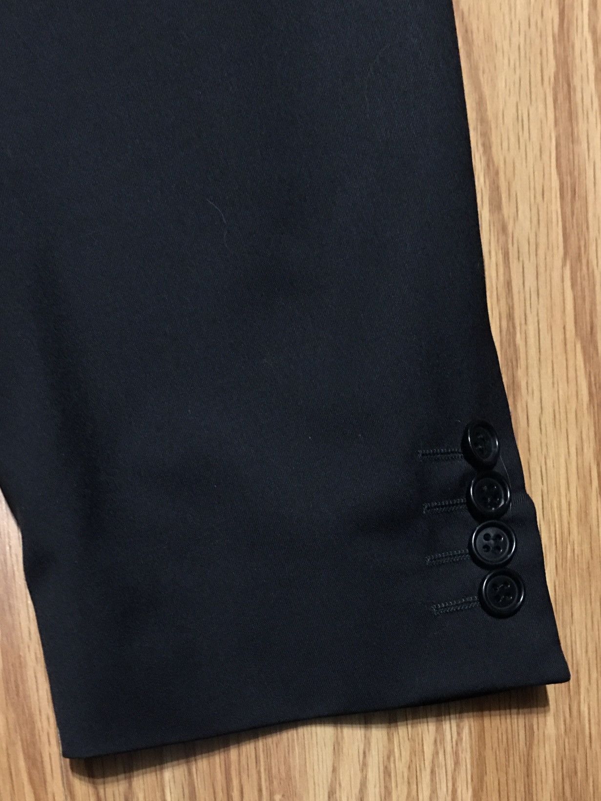 Canali CANALI Pure New Wool Black Blazer Jacket Size EU 50/ L Size 50R - 4 Thumbnail