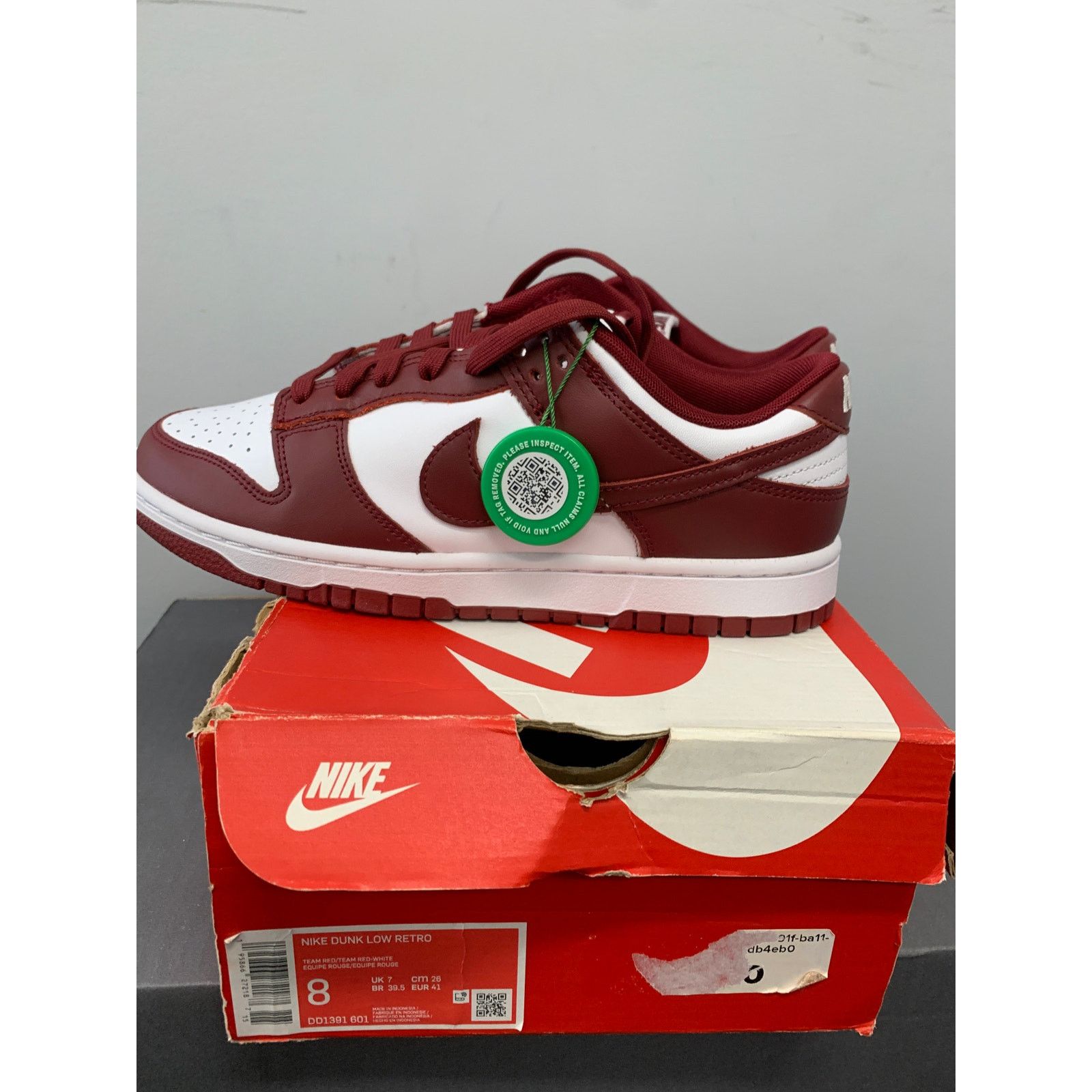 Nike Nike Dunk Low Team Red Size 8 BRAND NEW SHIPS NOW Size US 8 / EU 41 - 3 Thumbnail