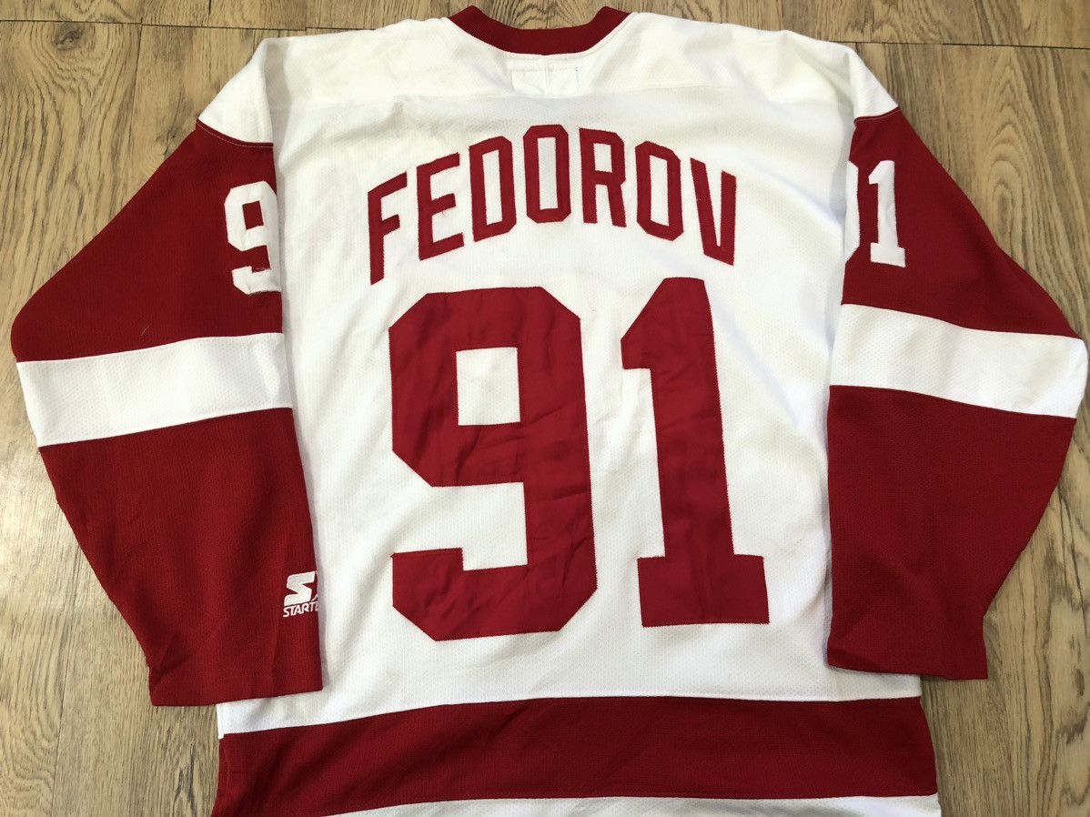 Starter × Vintage Vintage 90’s Starter Detroit Red Wing Tupac Shakur jersey Size US L / EU 52-54 / 3 - 11 Thumbnail