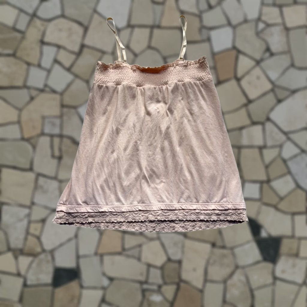 Pinko VINTAGE Pink Lace Trim Sleeveless Tank W/ Pockets Womens L Size L / US 10 / IT 46 - 1 Thumbnail