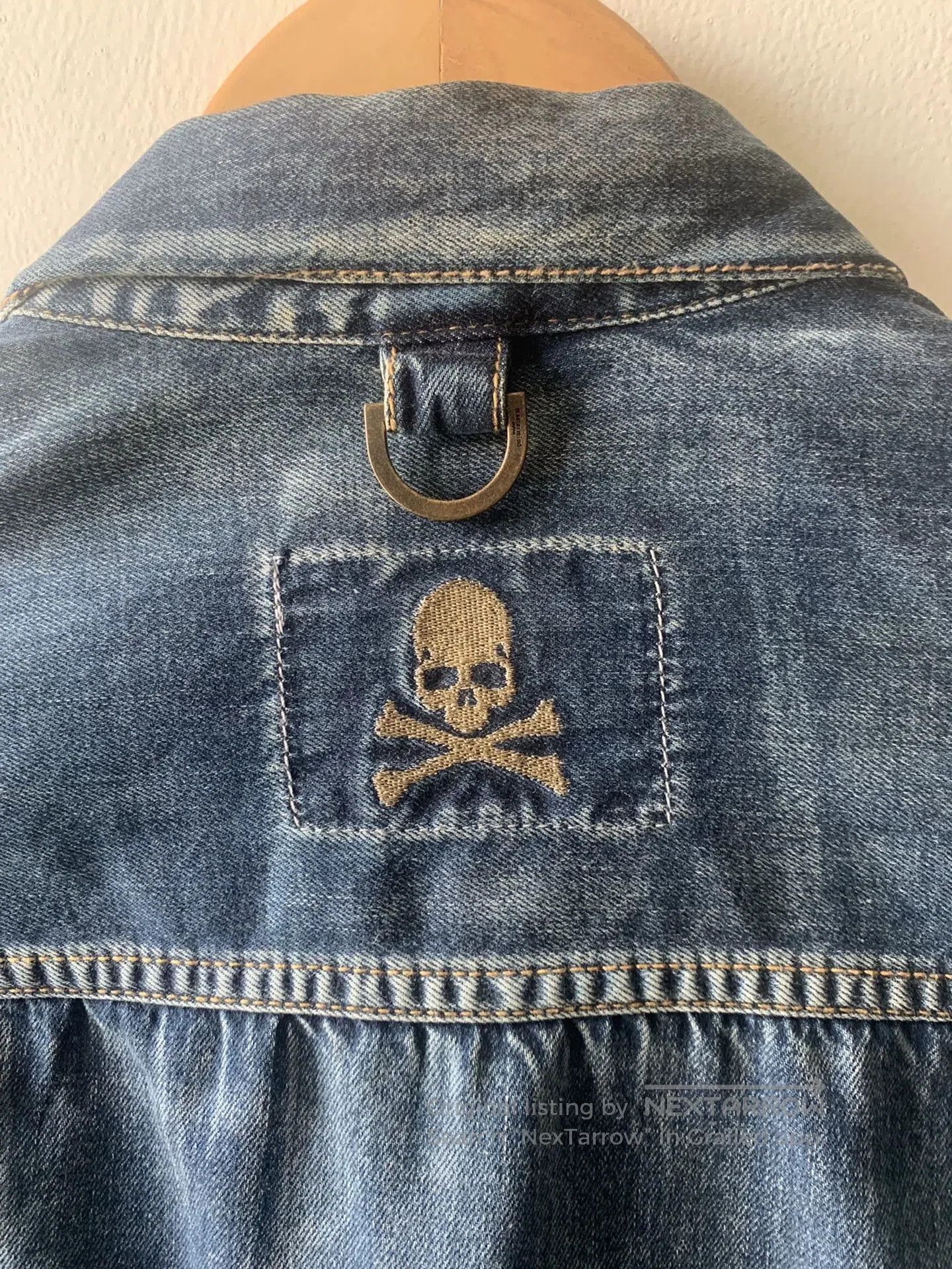 Mastermind Japan mastermind Japan Denim Jacket with Skull Embroidery. Size US S / EU 44-46 / 1 - 3 Thumbnail